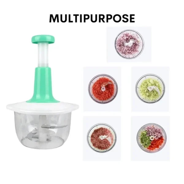 Multi-functional Vegetable Meat Grinder, Grater, Chopper – 1.5 Liter (random Color)