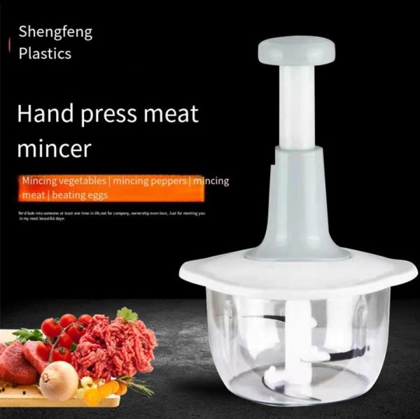 Multi-functional Vegetable Meat Grinder, Grater, Chopper – 1.5 Liter (random Color)