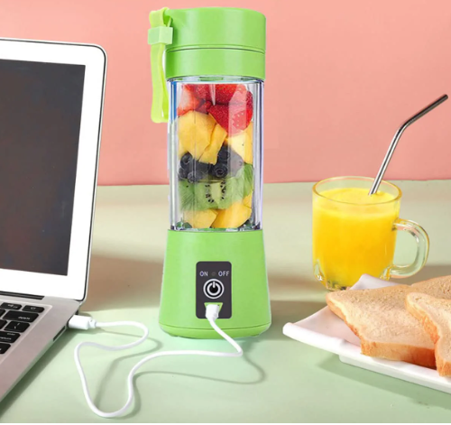 Outdoor Juicing Cup (380ml) – Rechargeable (random Color)